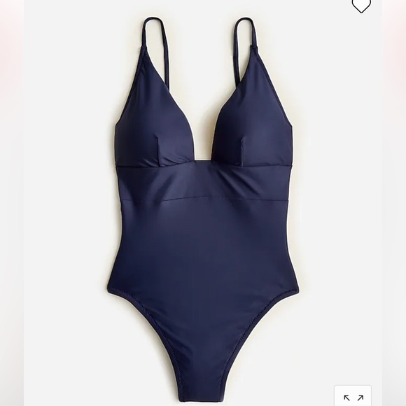 New With Tags J Crew One Piece Plunge Sizes 8 AND 10 Navy NWT - Picture 1 of 12